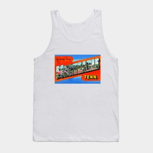 Greetings from Monteagle, Tennessee - Vintage Large Letter Postcard Tank Top